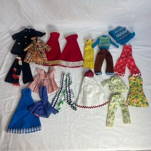 Collection of Vintage Barbie Clothes